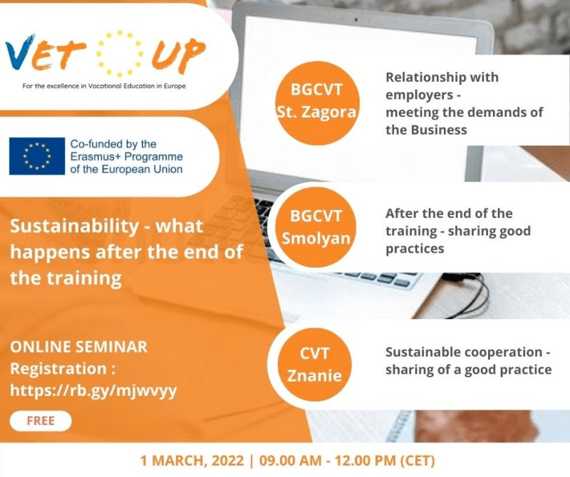 Sustainability – What Happens after the End of the Training – 3rd Webinar – SIPOB Online Seminar – 1st March 2022